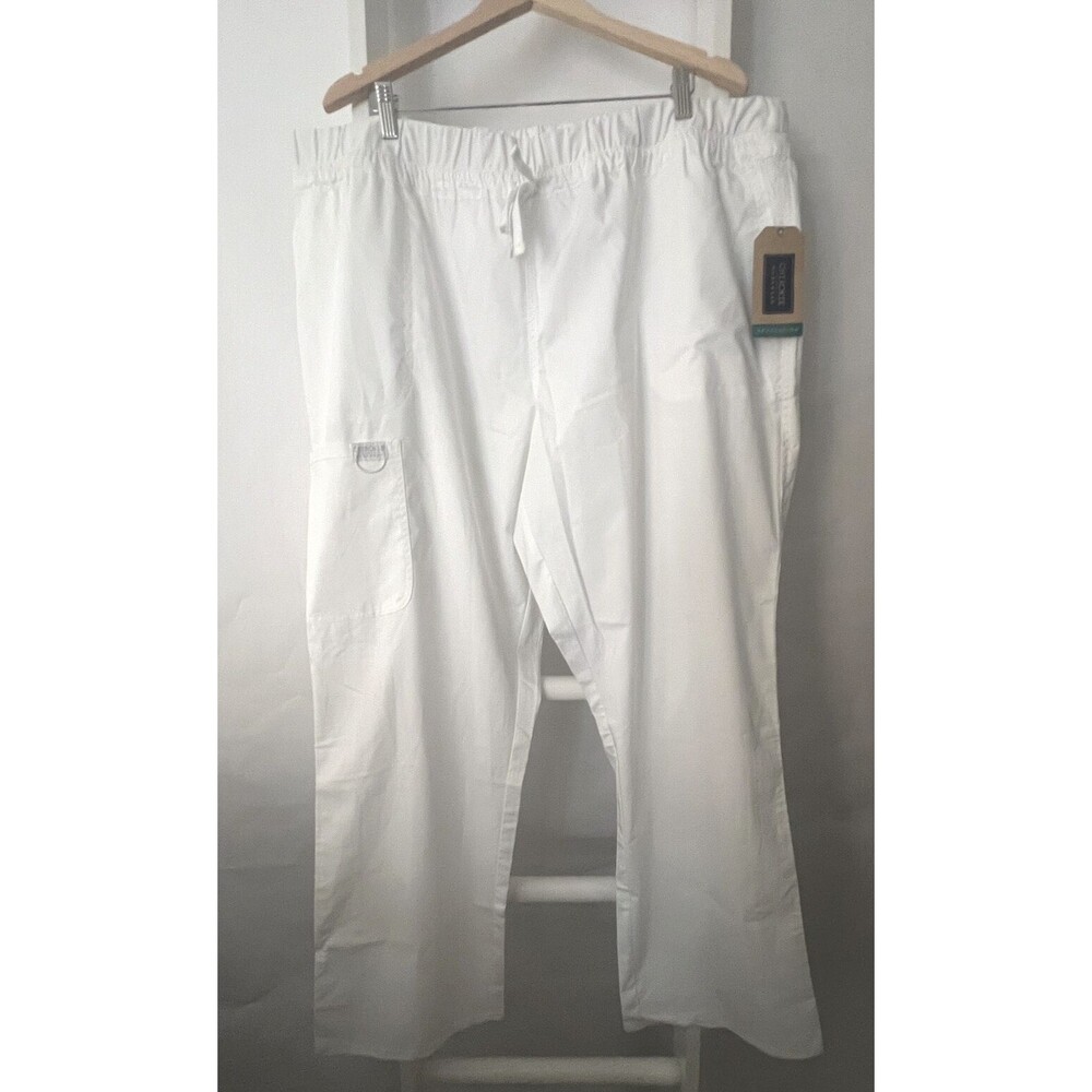 Cherokee White Work Pants NEW Womens 3XL Modern Classic SN WW105 Workwear